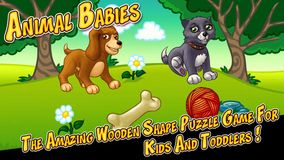   -         (Animal Babies - The Amazing Wooden Shape Puzzle Game For Kids And Toddlers)