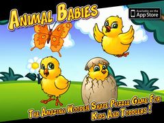   -         (Animal Babies - The Amazing Wooden Shape Puzzle Game For Kids And Toddlers)